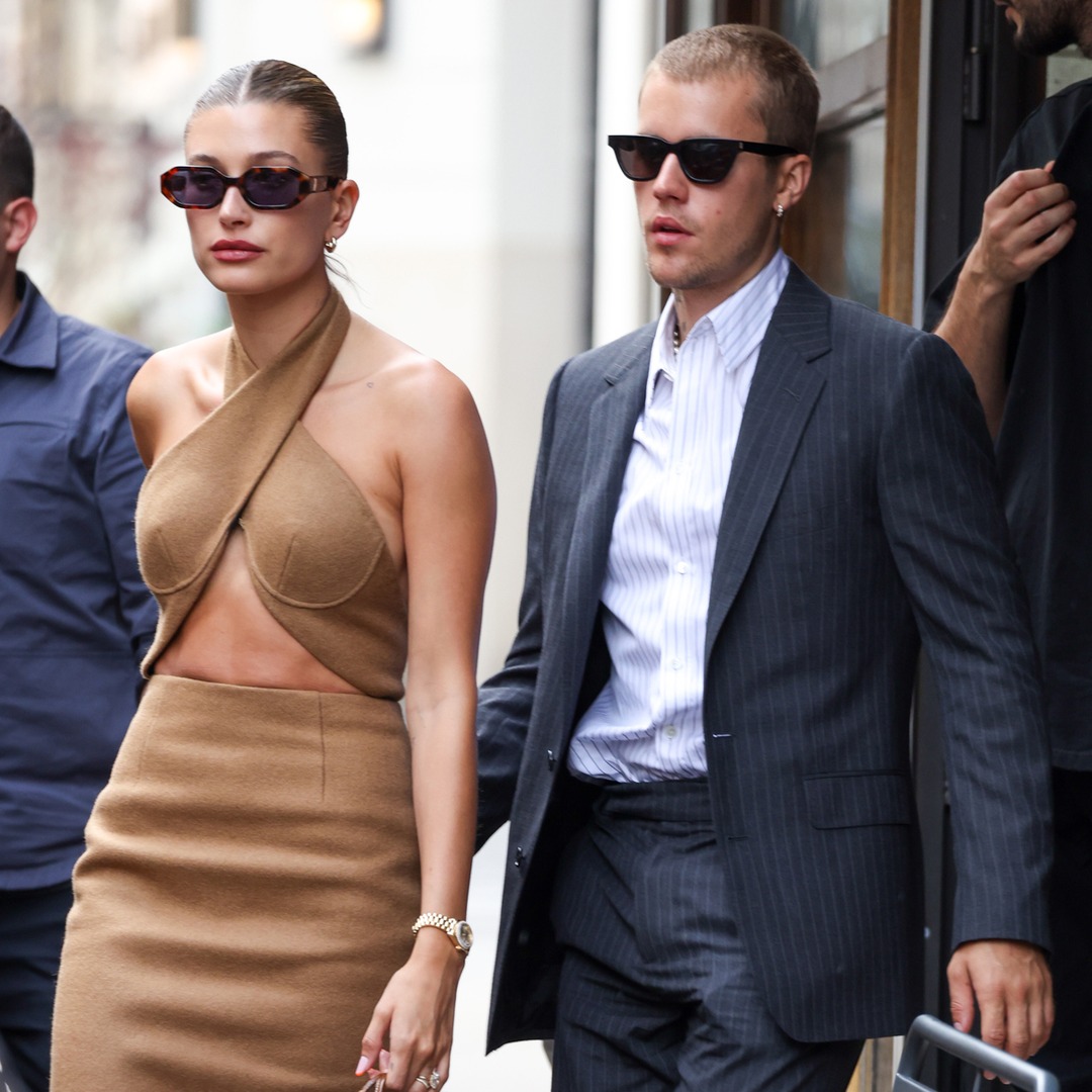 Justin and Hailey Bieber Meet With French President Emmanuel Macron - E